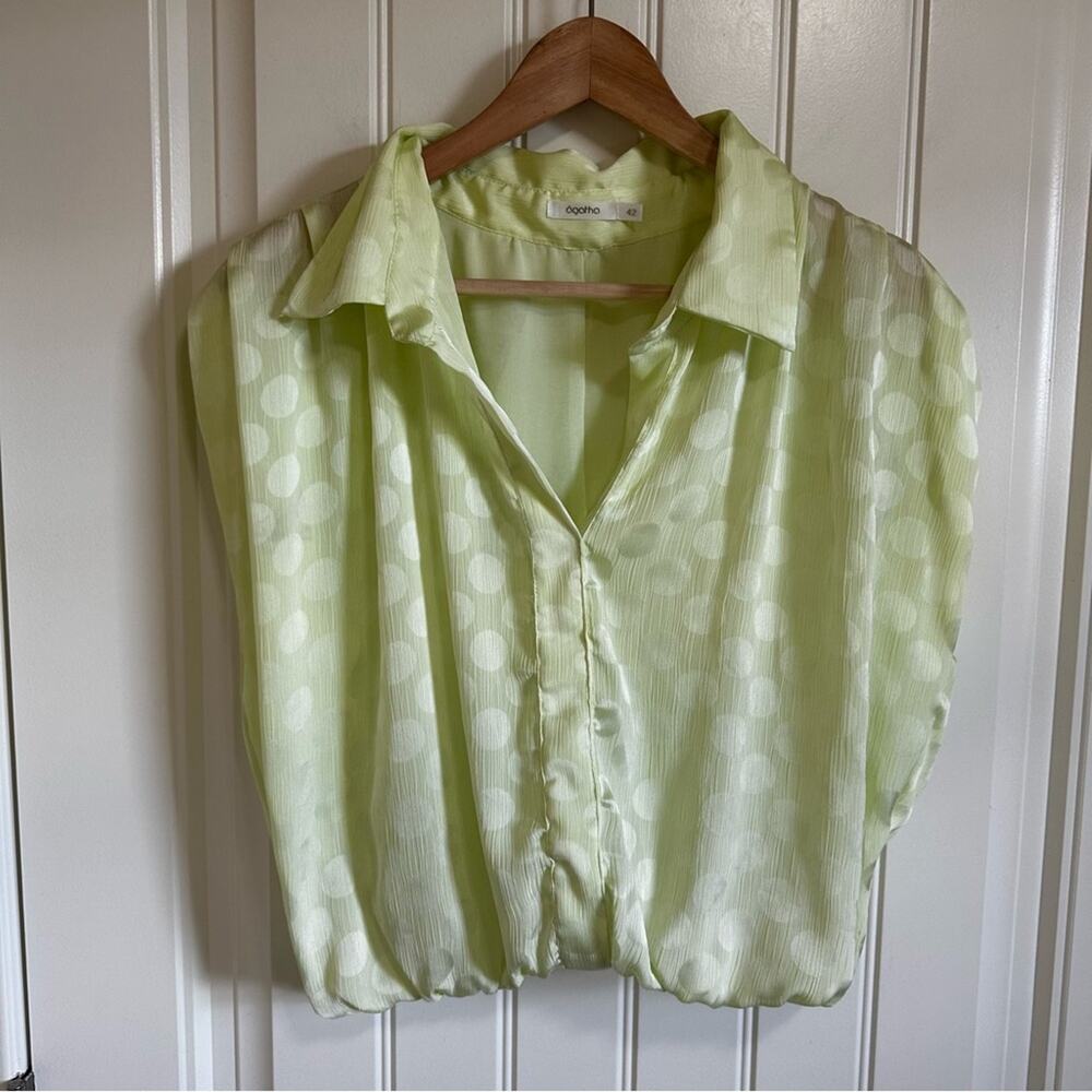 Agatha women’s blouse uk size 42 #green - Picture 2 of 7